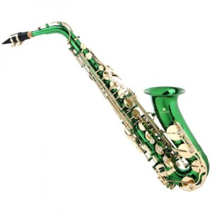 Cecilio_Green_Lacquer_Alto_Saxophone_AS-280GL